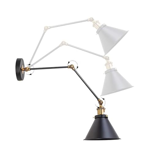 Aplique de pared LED ajustable con rotación y luz antideslumbrante de 3000K