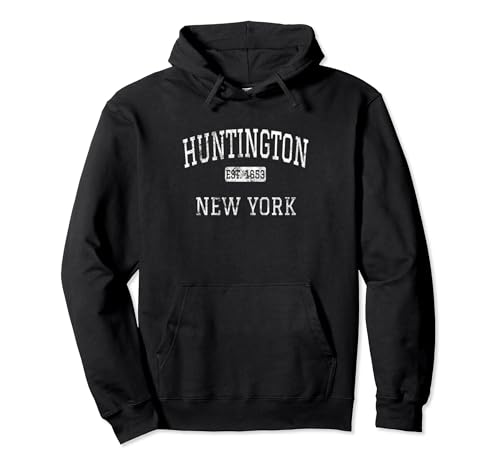 Huntington New York NY Vintage Pullover Hoodie