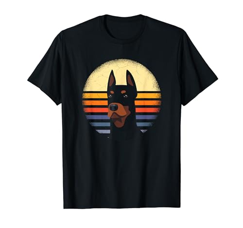 Doberman vintage funny doberman proprietario amante dei cani maglietta