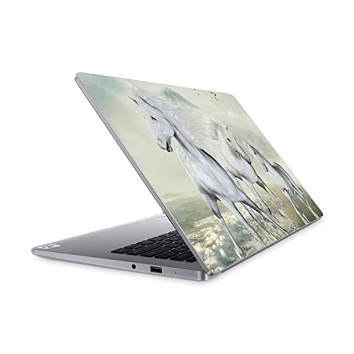 Autocollant Mi Notebook 14 vinyle protection anti-rayure plage chevaux