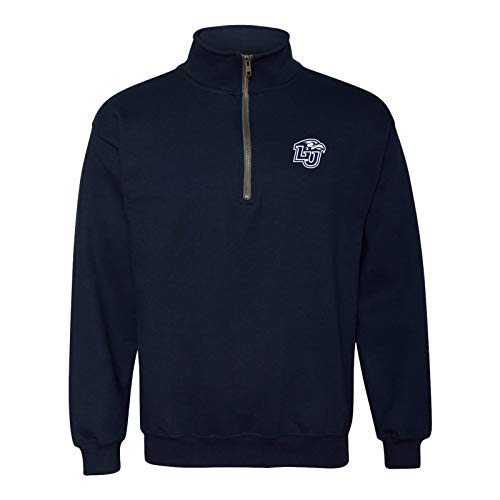 UGP Campus Apparel AQ07 - Liberty Flames Primary Logo LC Quarter Zip - Large - Navy