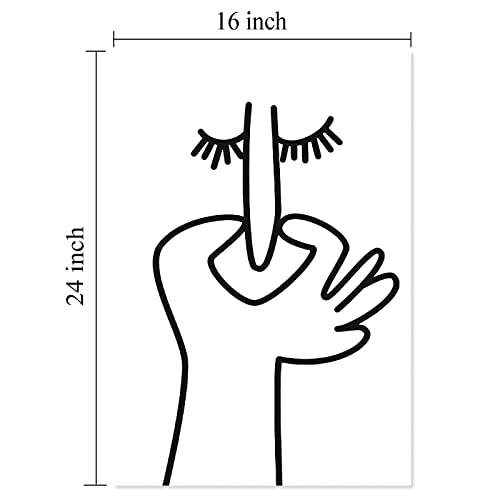 Funny Bathroom Art Bathroom Humor Wall Art Minimalist Funny White Bathroom Picture For Wall Decor Bathroom Black And White Canvas Wall Art Poster Toilet Artwork For Wall Bad Smell Art Frameless Poster #TOP2