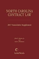 North Carolina Contract Law 0820548820 Book Cover