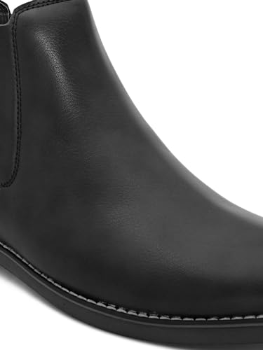 Image of FENTACIA Faux Leather Formal Chelsea Boots for Men
