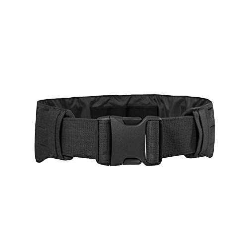 Tasmanian Tiger Warrior Belt LC, Tactical Utility Belt, Laser Cut MOLLE System, Hook-and-Loop Attachment, Large, Black (TT-7783-040-L)