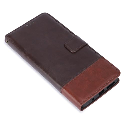 Image of Inktree Vivo V50 5G Flip Cover | Leather Finish | Complete Protection Flip Case for Vivo V50 5G - Coffee Tan