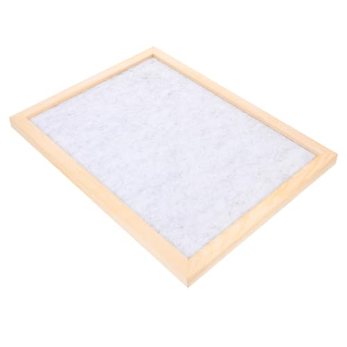 VALICLUD Tablón de Anuncios de Corcho 30x40 Cm, Marco de Madera Natural, Tablero de Notas Diy, Tablero de Exhibición de Fotografías, Pizarra de Fieltro para Oficina y Aula