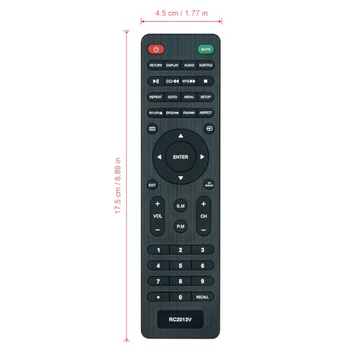 Télécommande RC2013V de remplacement avec contrôle TV DVD ISYMPHONY