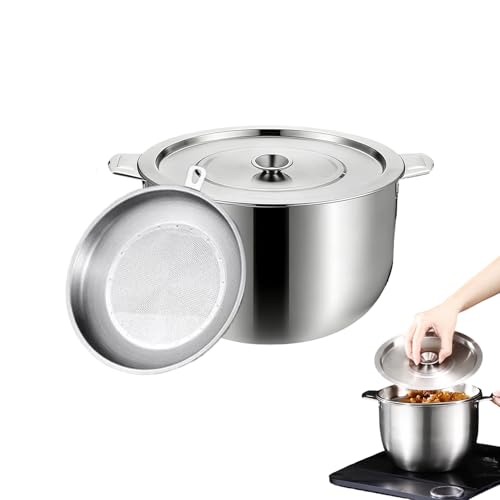 Contenedor de grasa de cocina de gran capacidad 2L para repostería y freír 2