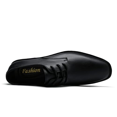 Men's Leather Oxford Dress Shoes, Classic Lace-Up Derby Style for Formal Events, Weddings, Business Meetings, Parties, Banquets3