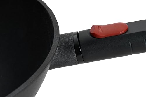 Wok de aluminio con diámetro 30 cm y mango removible miniatura 3