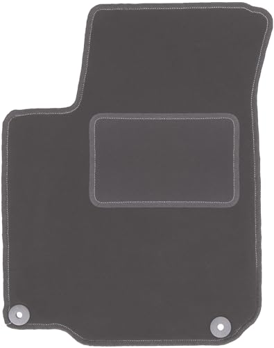 Wielganizator Tapis conducteur en Velours Graphite conçu pour Volkswagen New Beetle (1997-2020) coupé, Tapis de Voiture Convertible sous Les Pieds du...