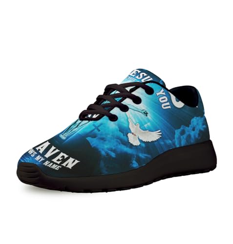 Jesus Because of You Heaven Knows My Name Shoes for Women Men Trail Running Casual Fashion Sneakers Slip-on Tennis Shoes
