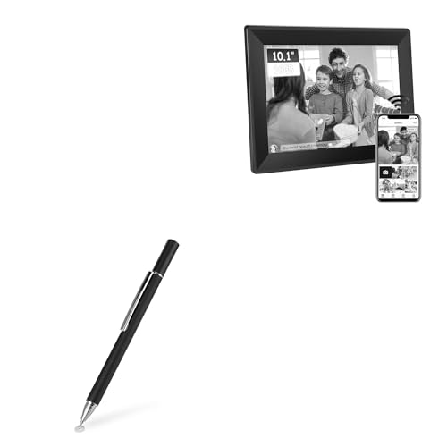 BoxWave Stylus Pen Compatible with HongcChi HongChi HD Digital Picture Frame WiFi 16gb - FineTouch Capacitive Stylus, Super Precise Stylus Pen - Jet Black