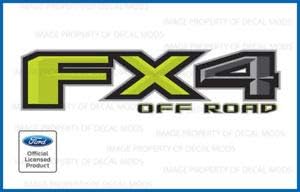 Decal Mods FX4 - Calcomanías para Ford F250 F340 (2017-2020) - FGRN Monster Juego de 2