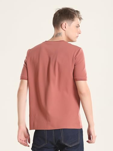 Image of TURMS Men's Ice Cool Tech Round Neck T-Shirt, Odor Control, Stretchable & Breathable, Cotton Rich Fabric, Half Sleeve