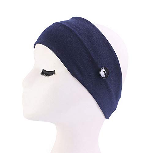 Céllot CE-2S-BH12 12 Pack Boho Wide Headband With Button Elastic Turban Hair Band Yoga Head Wraps thumb #7