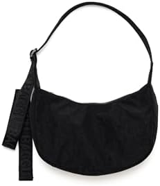 Small Nylon Crescent Bag - Black