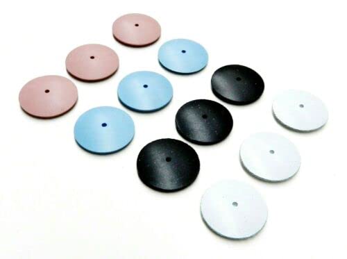 Silicone Polishing Wheel Knife Edge Wheel Assortment 14 Piece Polishers Germany by JTS