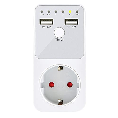 MVKLIW temporizador de cuenta regresiva programable inteligente enchufe eléctrico 6HR para interruptor interfaz USB enchufe UE