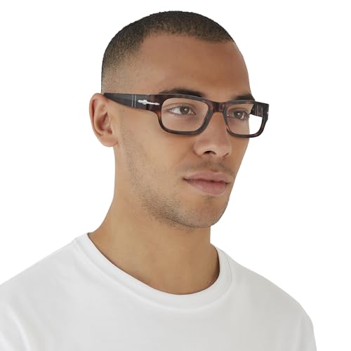 Image of Persol mens Po3324v Square Prescription Eyewear Frames