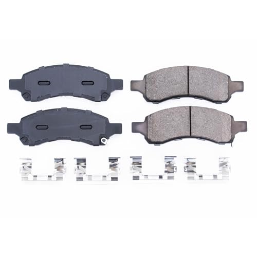 Image of PowerStop Front Brake Pads for Buick Enclave 2008-17 |Chevrolet Traverse 2009-17 |GMC Acadia 2007-16 |Acadia Limited 2017 - Z17 Ceramic Brake Pads with Installation Hardware, 17-1169A