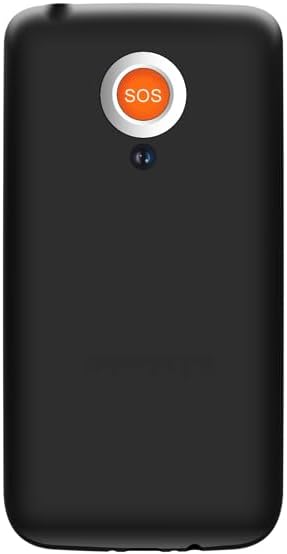 Back view of the AIWA FPH-S200/4G mobile phone, showing the SOS button and camera.