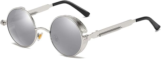 Unisex UV Protected Arjun Reddy Black Round Square Sunglasses For Men & Women-image-41