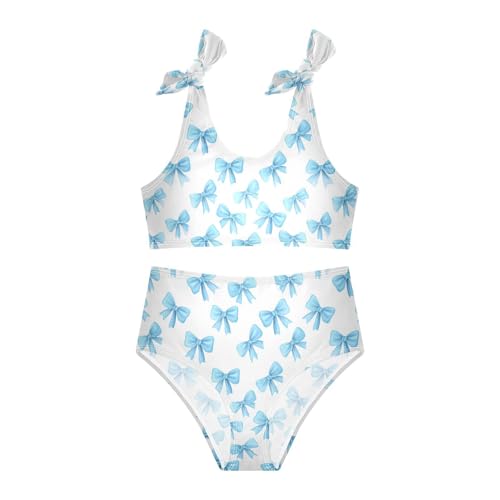 Image of Boccsty Cute Crab Red Blue Girls Swimsuits Kids Bikini Sets 2 Pcs Bathing Suit for 3T