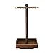 Ikee Design Wooden Rotating Jewelry Organizer, Jewelry Display Tower for Necklace & Bracelet, Rotating Necklace Holder Organizer, Jewelry Stand for Shows, Brown Color, 7.88 W x 7.88 D x 16 H in
