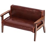 Fauteuil miniature pour maison de poupée - ses proportions sont parfaitement adaptées, ce qui rend le modèle plus réaliste et en fait un objet décoratif miniature