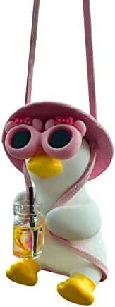 Swing Duck Car Hanging Ornament Cute Swing Duck Car Pendant Swinging Duck On Car Truck Decoration Rearview Mirror Accessories (Style B)