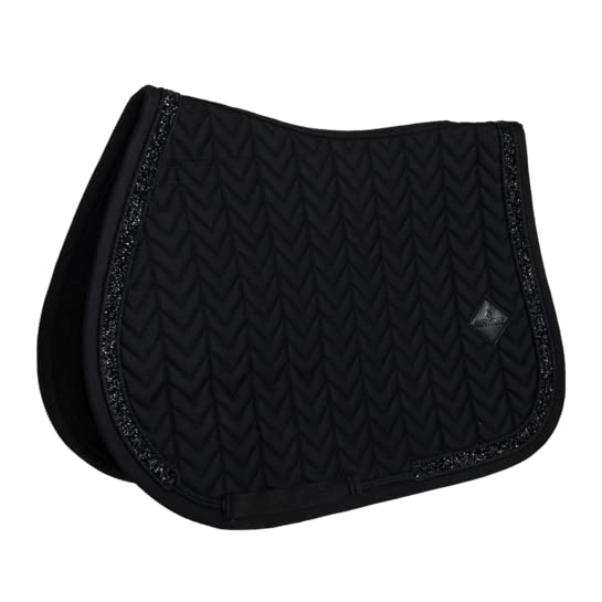 Tapis de selle poney Kentucky Glitter Stone noir pour équitation
