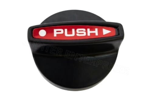 Image of Gas Stove Knobs Replacement (Pack of 2) | Push Fit Control Knobs Suitable for LPG Stove | Compatible with Old Model Stove | Push Fit Control on /Off Control Knob | Black - Color