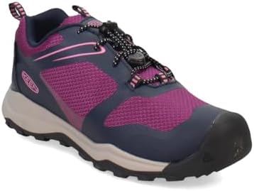 KEEN Wanduro Low Height Waterproof Easy On Durable Hiking Sneakers, Sky Captain/Charisma, 13 US Unisex Little Kid | Image 3