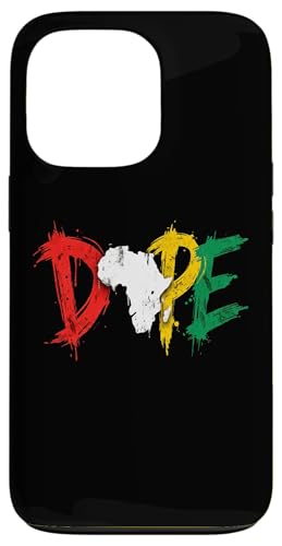 Dope Africa Map Pan African Colors Juneteenth �X�}�z�P�[�X iPhone 13 Pro �p
