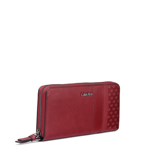 Image of Calvin Klein Women's Key Item Saffiano Continental Zip Around Wallet With Wristlet Strap