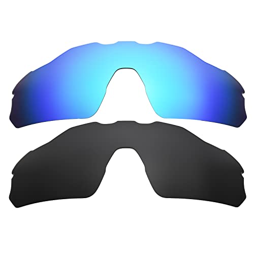 Lentilles pour Oakleys Radar EV Pitch bleu noir, idéales pour le cyclisme et running
