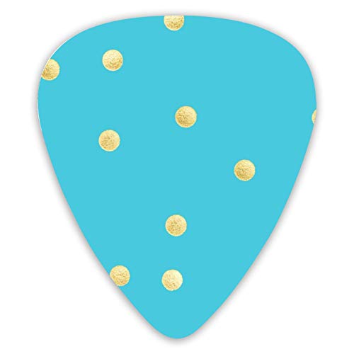Médiators points dorés sur fond bleu 12 médiators ukulélé dont 0,46 mm 0,71 mm 0,96 mm - Les Beatles, Paul McCartney, John Lennon, RIngo Starr, George Harrison Médiators points dorés sur fond bleu 12 médiators ukulélé dont 0,46 mm 0,71 mm 0,96 mm