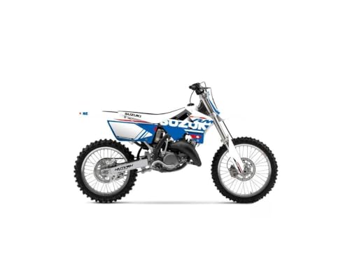 Kit déco Suzuki 250 RM blanc de haute résistance pour habillage moto
