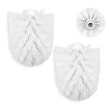2pcs Toilet Brush Replacement Head, Plastic Replacement Toilet Bowl Brush Head, Toilet Brush Replacement, Toilet Bowl Brush Head Replacement Bathroom Cleaning Tool