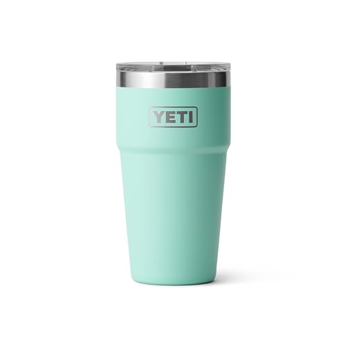 YETI Rambler 20 oz Stackable Tumbler, Stainless Steel, Vacuum Insulated with MagSlider Lid, Seafoam