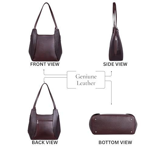 Image of DORPER MONEY HILL Durable Leather Satchel Bag for Women Genuine Branded Handbag