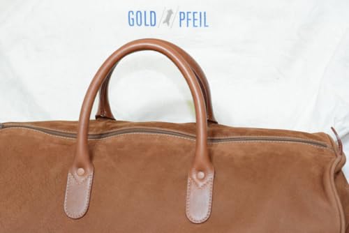 GOLD PFEILゴールドファイルブラウンレザーボストンバッグ 茶 - 製品詳細