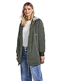 Street One Damen 2005351 Langer Blousun mit Kapuze, Cypress Green, 44