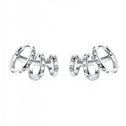 Boucles d'oreilles en forme de cercle clips d'oreille bijoux chics