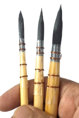 Image of Art Asia Synthetic Hair Mop Brush for Painting, Watercolor and Acrylic Paintbrush Set for Artists Paint Brush, Set of 4
