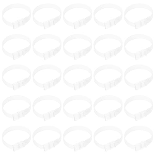HEMOTON 60 Sangles Porte-étiquettes pour Bagages en Pvc Boucle Facile, Texture Opacifiée, Adaptées pour Valise et Voyage, Lot de 60 Pièces Pratiques et Résistantes