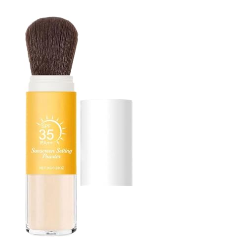 Polvos Translucidos Maquillaje Solar Mineral, Protector Solar Polvo Spf35, Acabado Mate, Ligeros, Crean Un Efecto De Enfoque suav, Control De Grasa, Para Todo Tipo De Piel, 8g