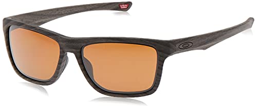 Oakley Men s OO9334 Holston Rectangular Sunglasses, Woodgrain Prizm Tungsten Polarized, 58 mm